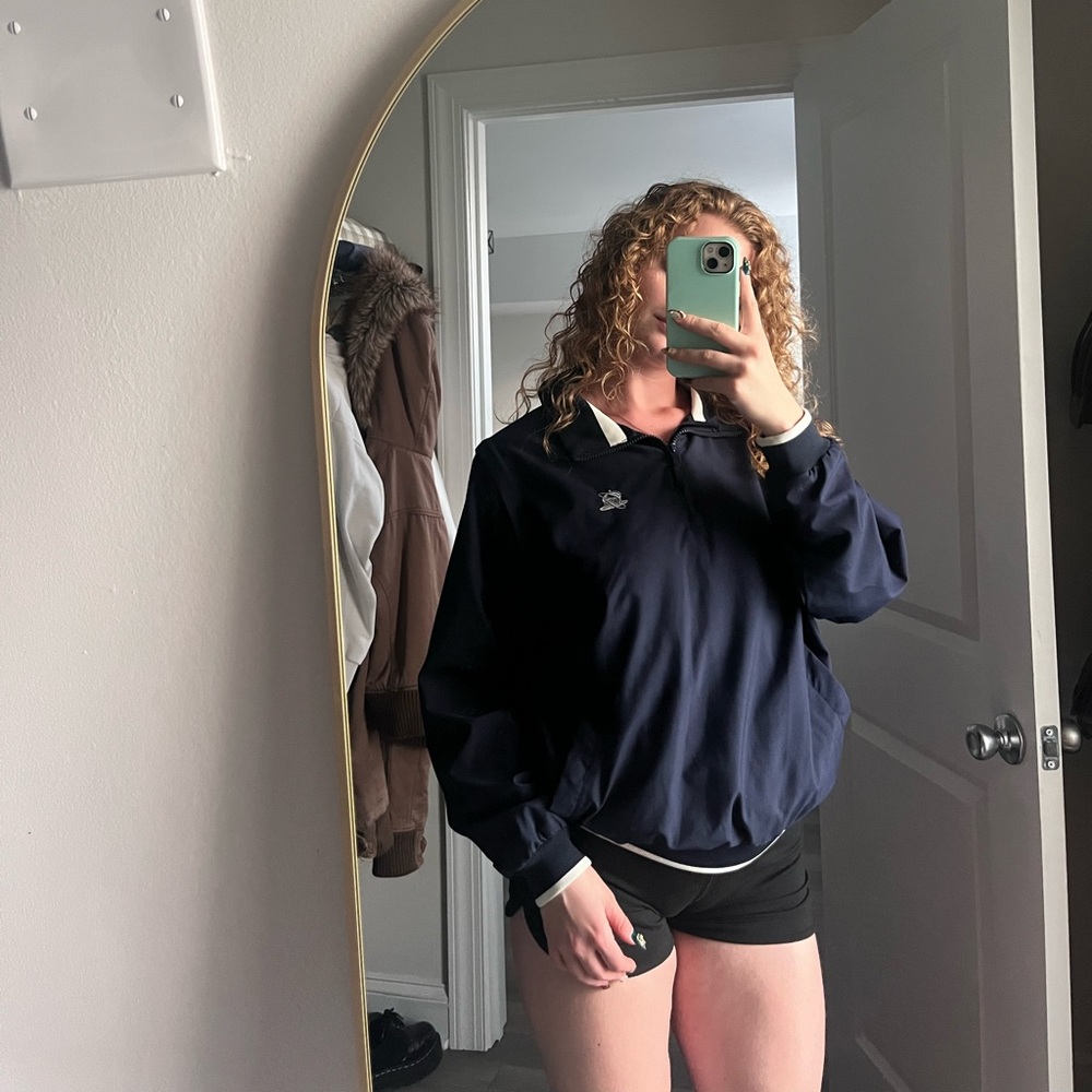 Navy Quarter Zip